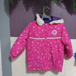 Toddler girl pink hooded winter jacket coat size 2T Cherokee